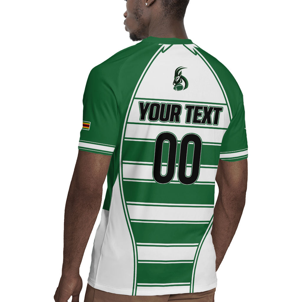 Custom Zimbabwe Rugby 3rd Africa Cup Rugby Jersey The Sables Back-to-Back Champions