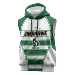 Custom Zimbabwe Rugby 3rd Africa Cup Sleeveless Hoodie The Sables Back-to-Back Champions