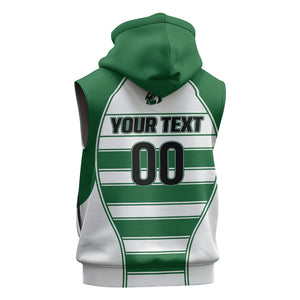 Custom Zimbabwe Rugby 3rd Africa Cup Sleeveless Zip Hoodie The Sables Back-to-Back Champions