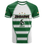 Custom Zimbabwe Rugby 3rd Africa Cup T shirt The Sables Back-to-Back Champions