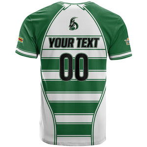 Custom Zimbabwe Rugby 3rd Africa Cup T shirt The Sables Back-to-Back Champions