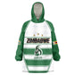 Custom Zimbabwe Rugby 3rd Africa Cup Wearable Blanket Hoodie The Sables Back-to-Back Champions