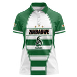 Custom Zimbabwe Rugby 3rd Africa Cup Women Polo Shirt The Sables Back-to-Back Champions