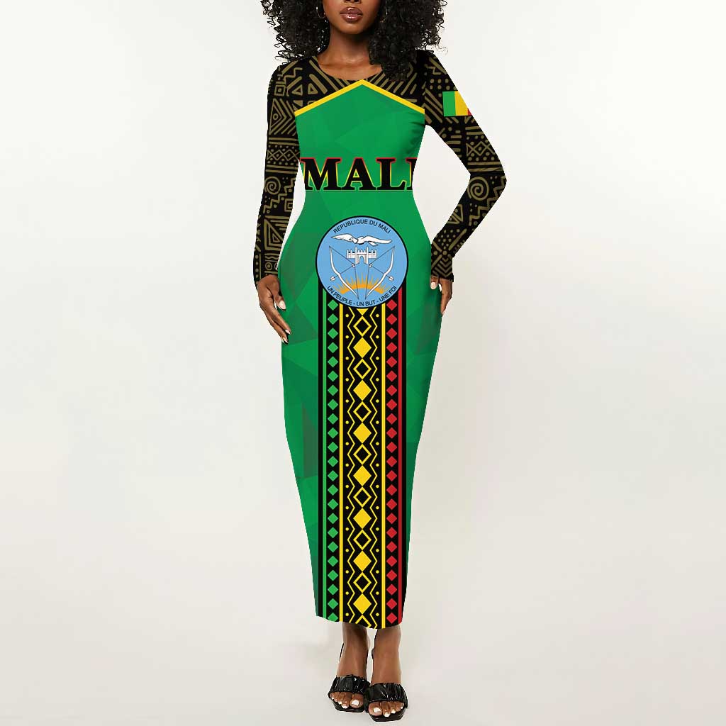 Mali Long Sleeve Bodycon Dress Mali ka Fasojamana