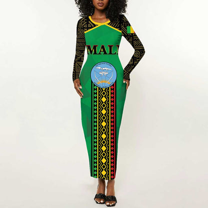 Mali Long Sleeve Bodycon Dress Mali ka Fasojamana LT01