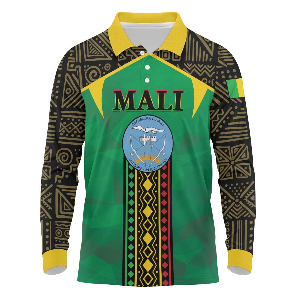 Mali Long Sleeve Polo Shirt Mali ka Fasojamana