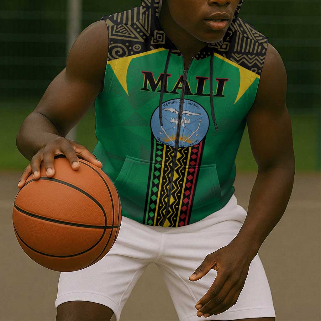 Mali Sleeveless Zip Hoodie Mali ka Fasojamana - African Pride