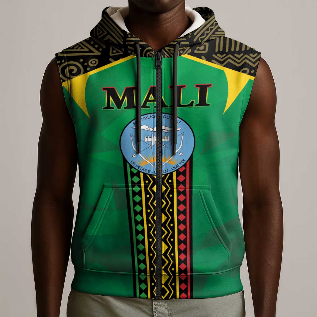 Mali Sleeveless Zip Hoodie Mali ka Fasojamana - African Pride