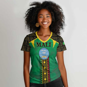 Mali Women V-Neck T-Shirt Mali ka Fasojamana