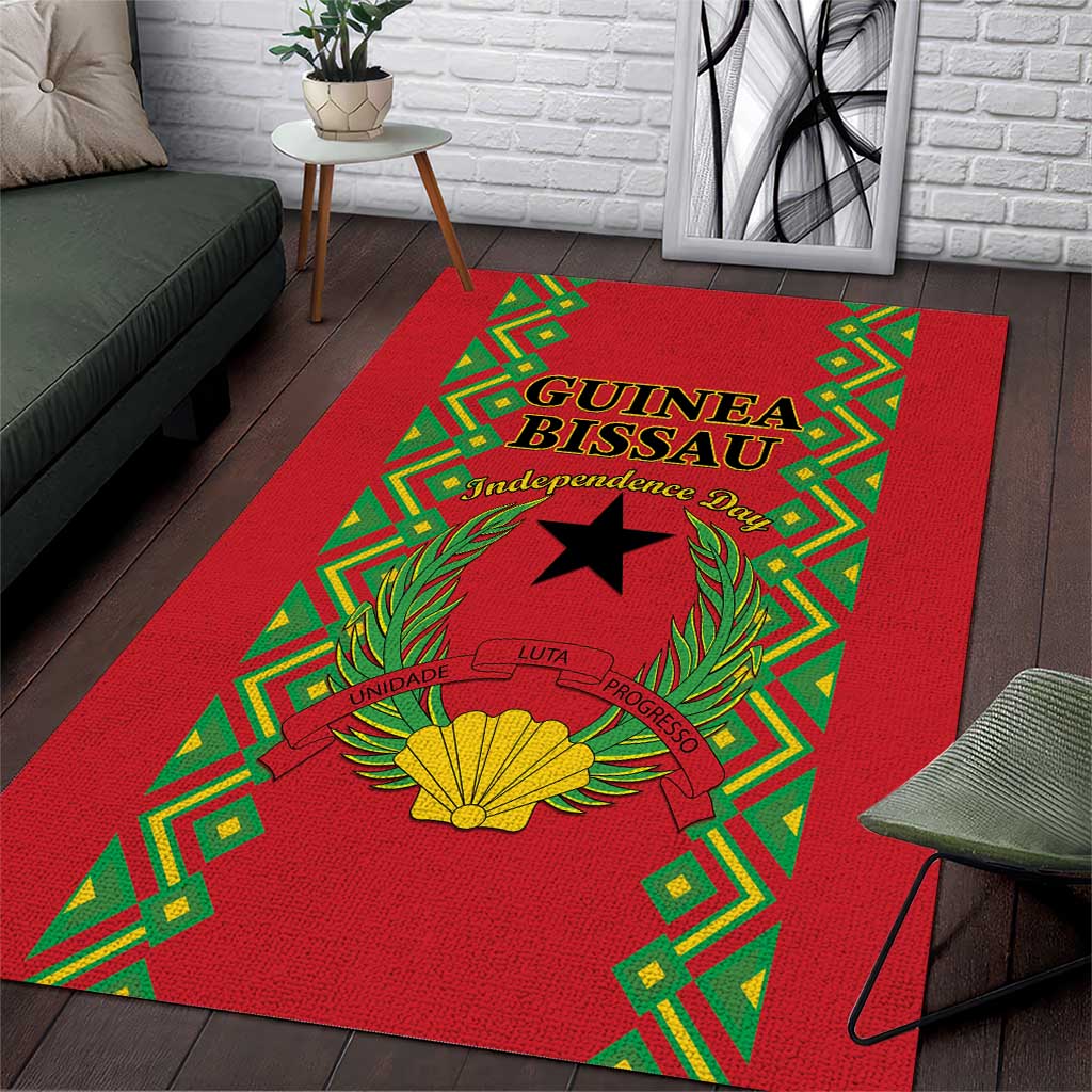 Guinea-Bissau Area Rug Unidade Luta Progresso