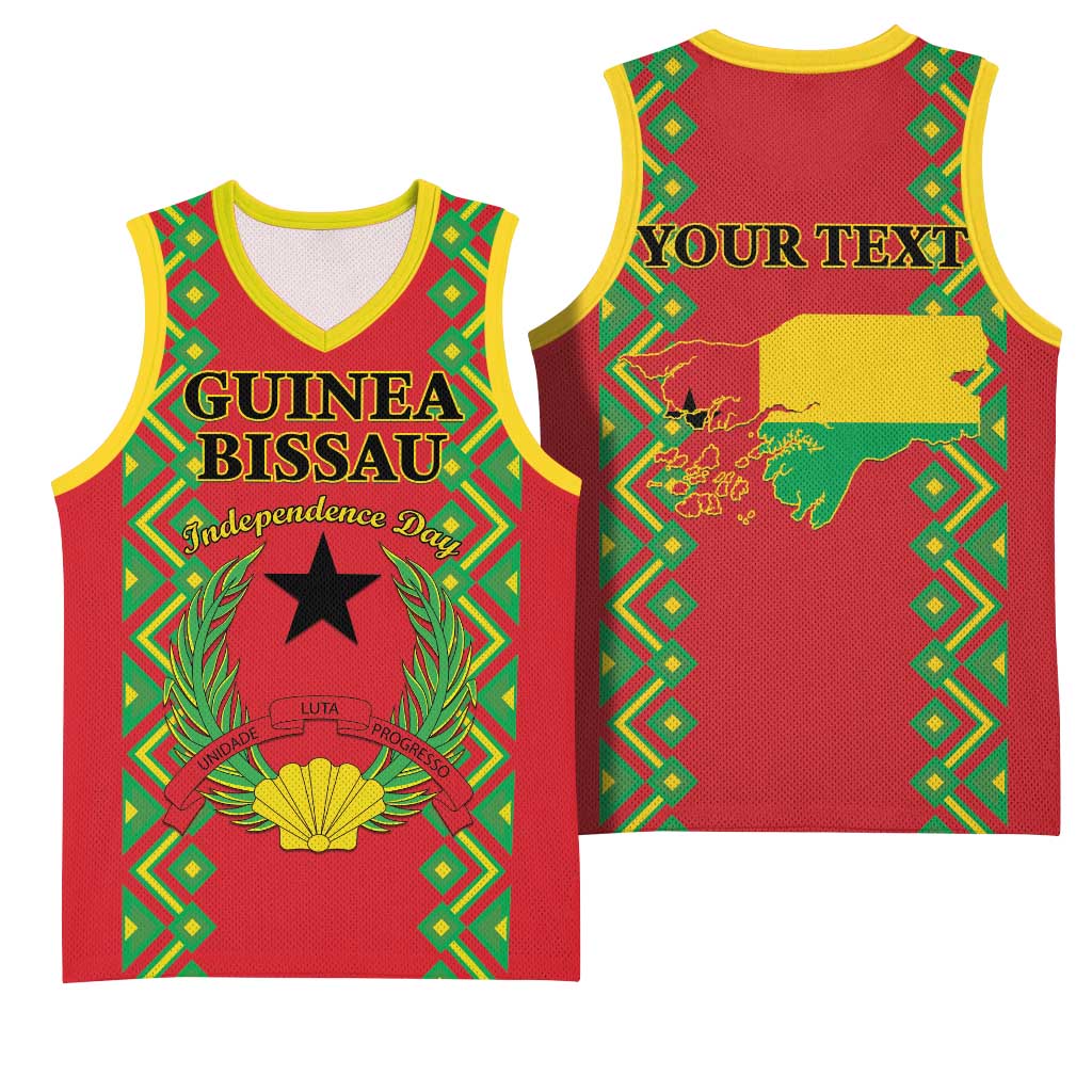 Guinea-Bissau Basketball Jersey Unidade Luta Progresso LT01