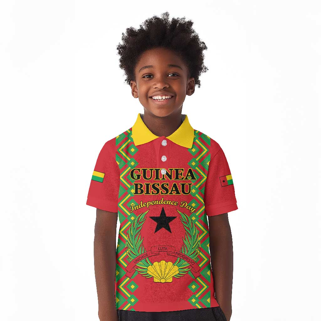 Guinea-Bissau Kid Polo Shirt Unidade Luta Progresso