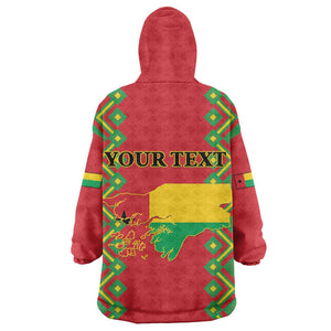 Guinea-Bissau KId Wearable Blanket Hoodie Unidade Luta Progresso