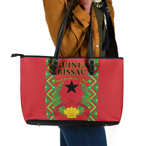 Guinea-Bissau Leather Tote Bag Unidade Luta Progresso