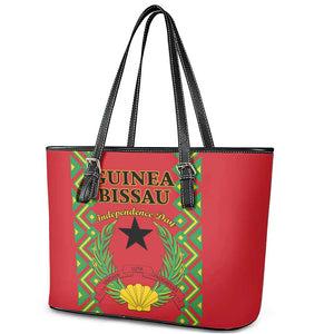 Guinea-Bissau Leather Tote Bag Unidade Luta Progresso