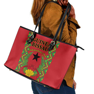 Guinea-Bissau Leather Tote Bag Unidade Luta Progresso