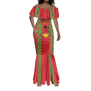 Guinea-Bissau Mermaid Dress Unidade Luta Progresso