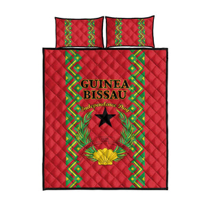 Guinea-Bissau Quilt Bed Set Unidade Luta Progresso