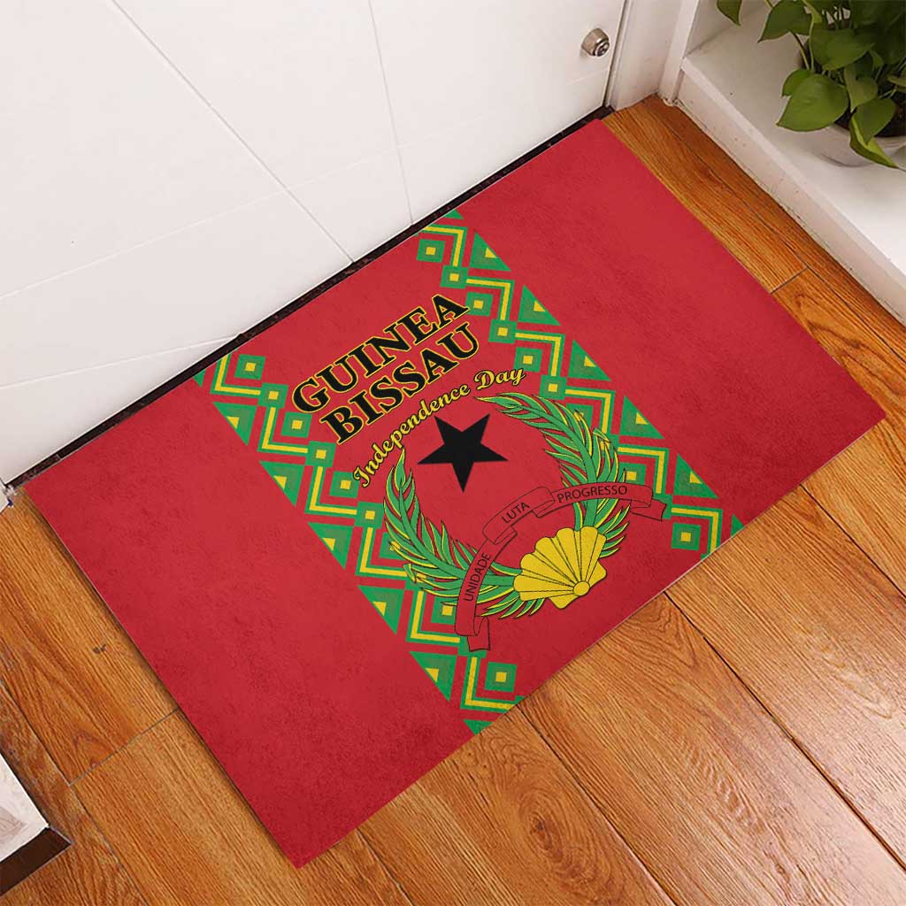 Guinea-Bissau Rubber Doormat Unidade Luta Progresso