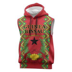 Guinea-Bissau Sleeveless Hoodie Unidade Luta Progresso - African Pride