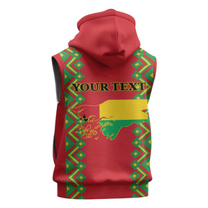 Guinea-Bissau Sleeveless Hoodie Unidade Luta Progresso - African Pride