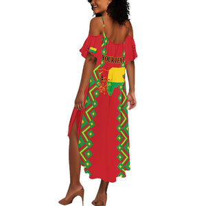 Guinea-Bissau Summer Maxi Dress Unidade Luta Progresso