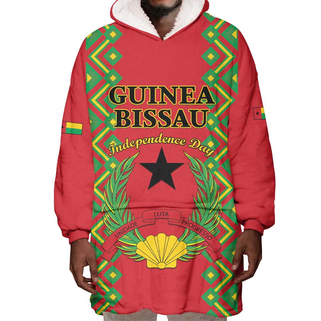 Guinea-Bissau Wearable Blanket Hoodie Unidade Luta Progresso