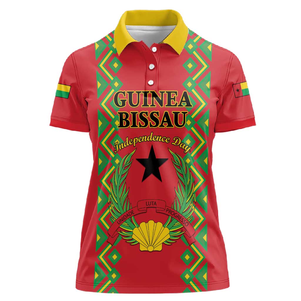 Guinea-Bissau Women Polo Shirt Unidade Luta Progresso