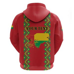 Guinea-Bissau Zip Hoodie Unidade Luta Progresso