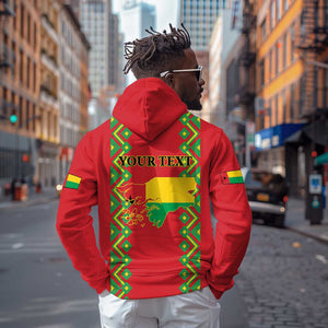 Guinea-Bissau Zip Hoodie Unidade Luta Progresso