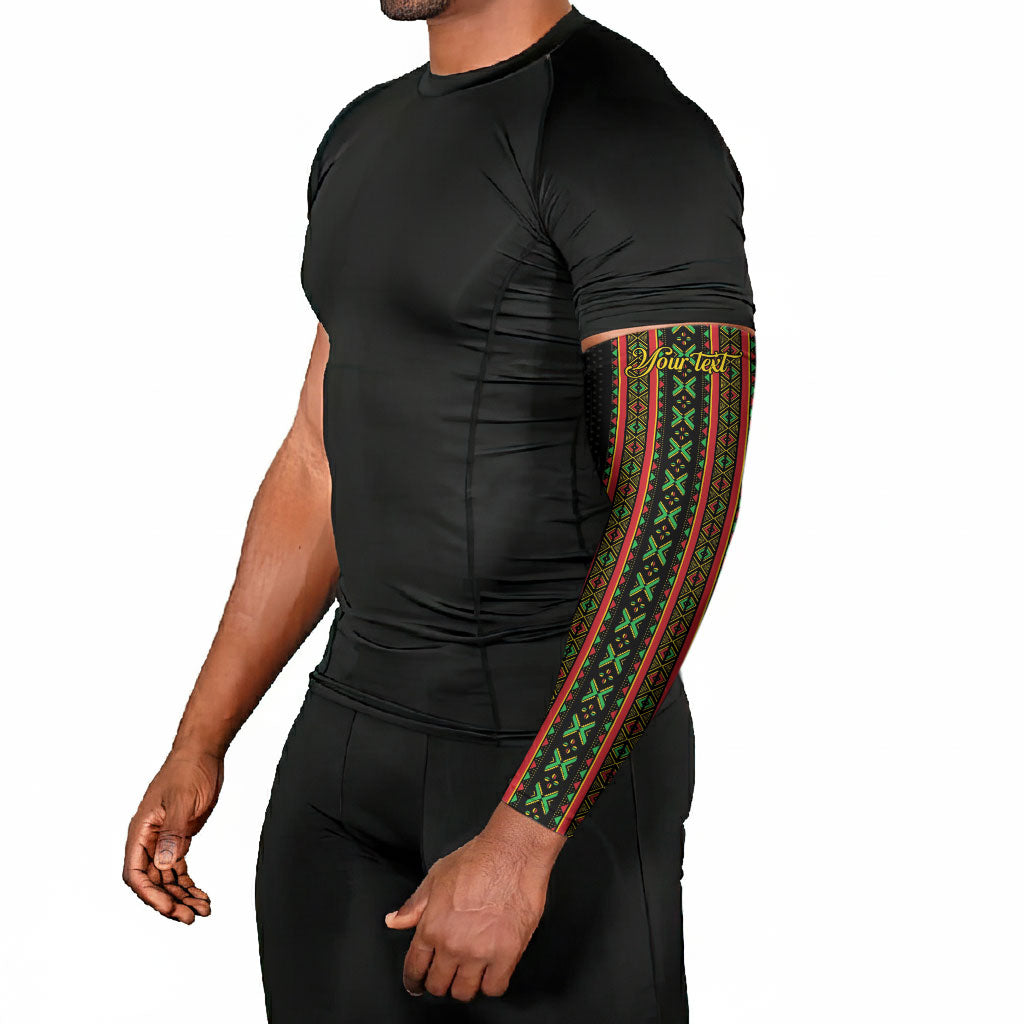 Personalized Mali Bogolanfini African Pattern Arm Sleeves
