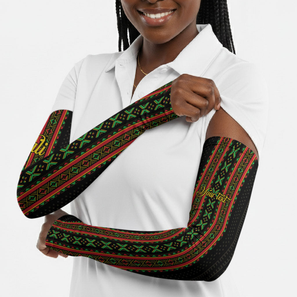Personalized Mali Bogolanfini African Pattern Arm Sleeves