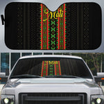 Mali Bogolanfini African Pattern Auto Sun Shade