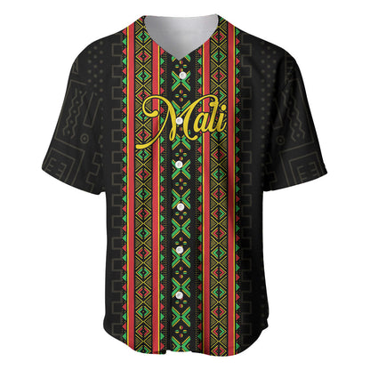 Personalized Mali Bogolanfini African Pattern Baseball Jersey