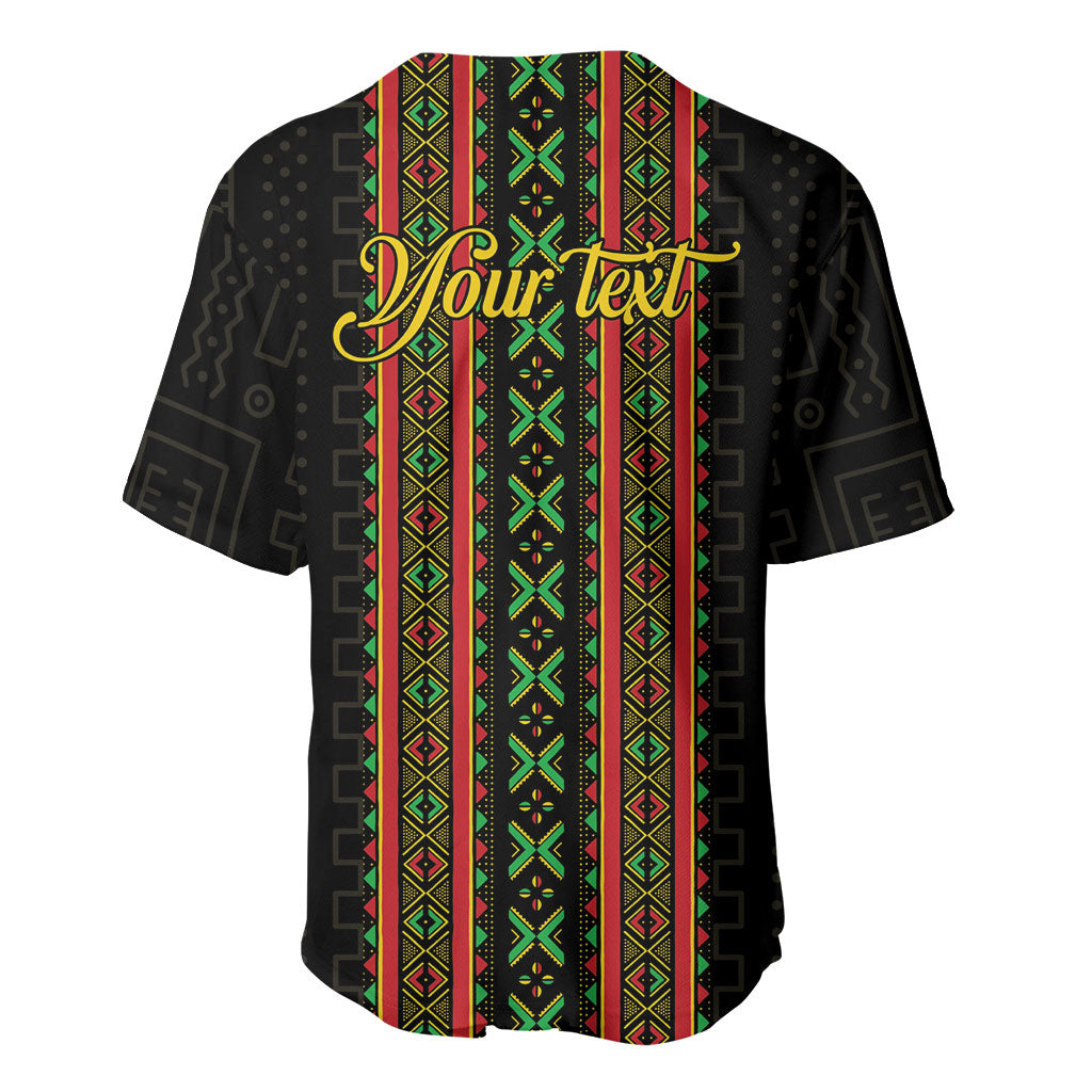 Personalized Mali Bogolanfini African Pattern Baseball Jersey