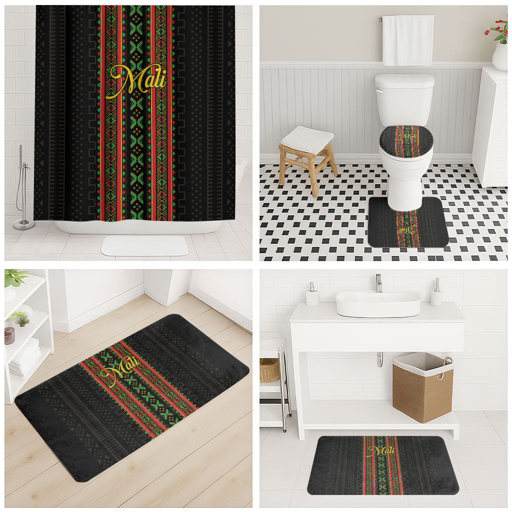 Mali Bogolanfini African Pattern Bathroom Set