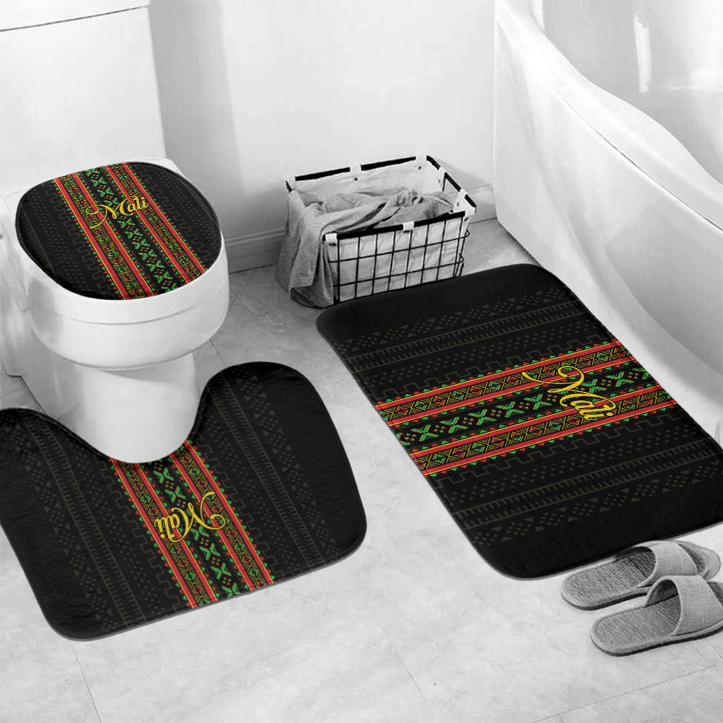 Mali Bogolanfini African Pattern Bathroom Set