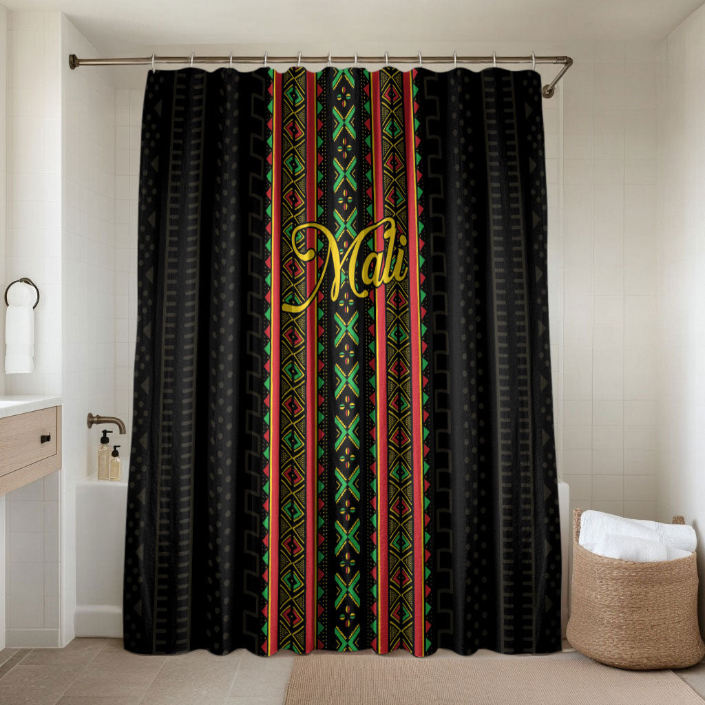 Mali Bogolanfini African Pattern Bathroom Set