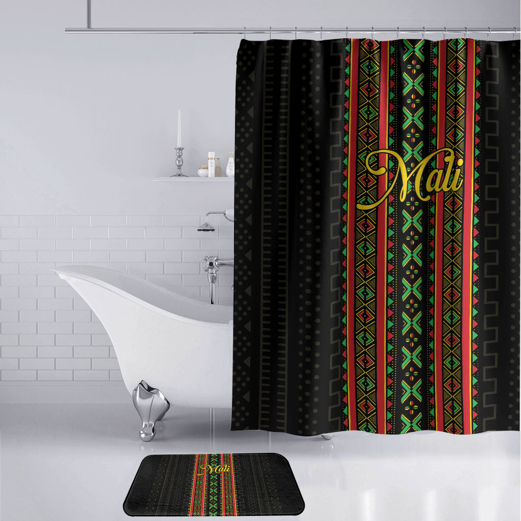 Mali Bogolanfini African Pattern Bathroom Set