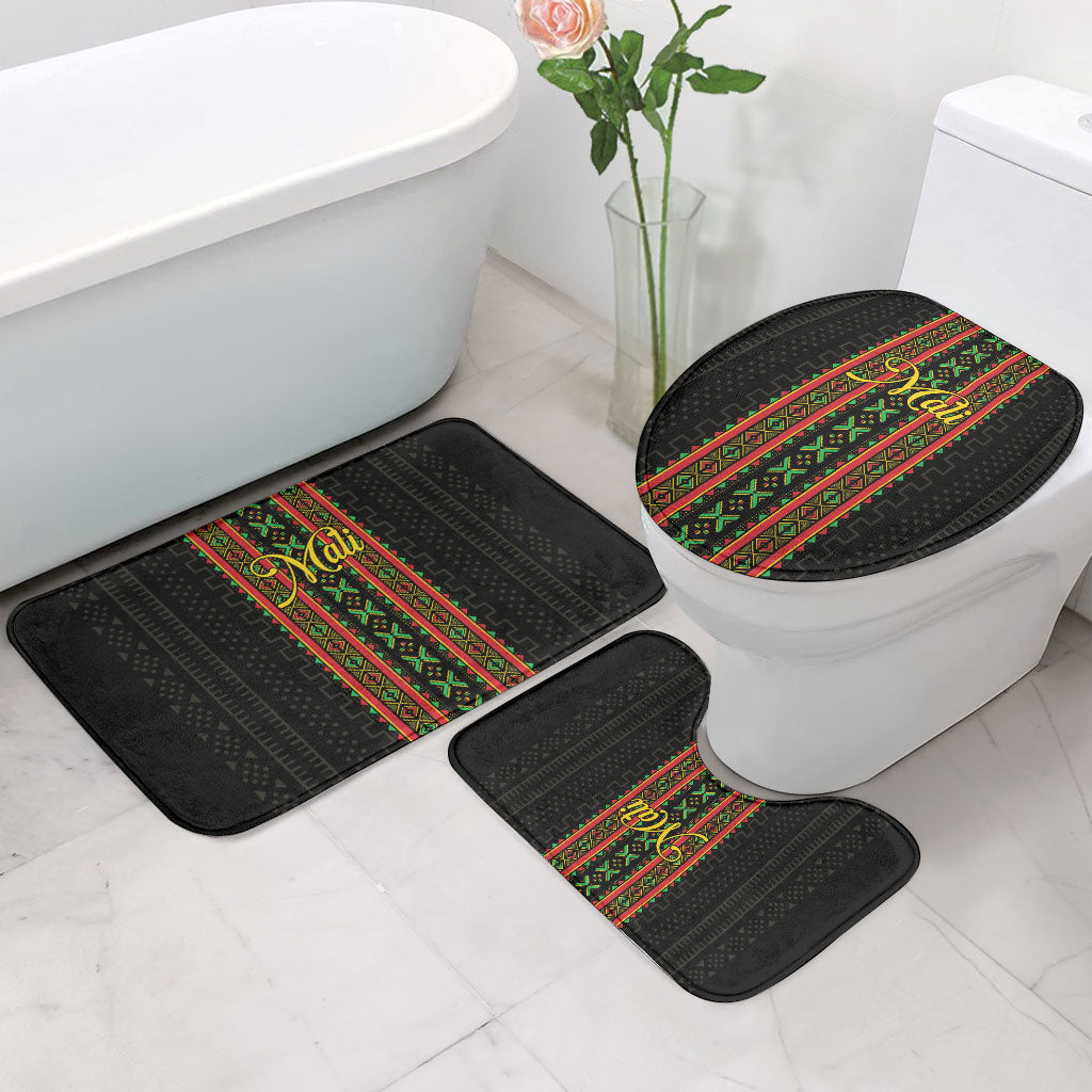 Mali Bogolanfini African Pattern Bathroom Set