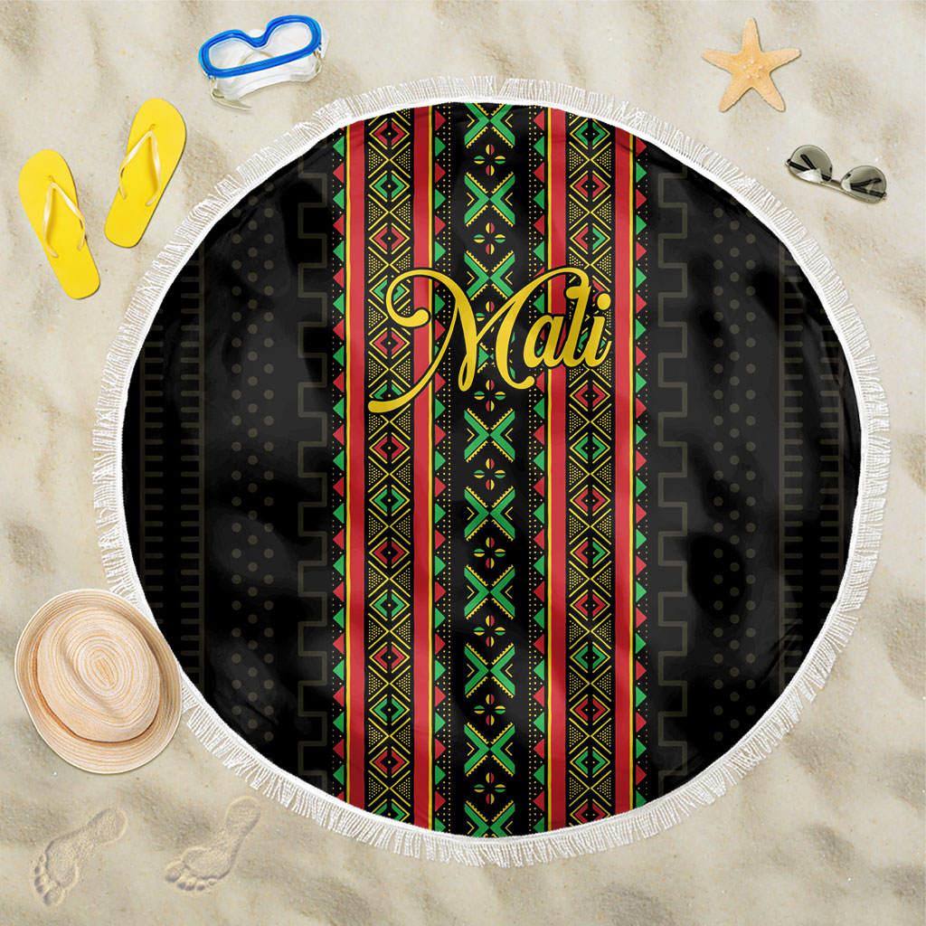 Mali Bogolanfini African Pattern Beach Blanket