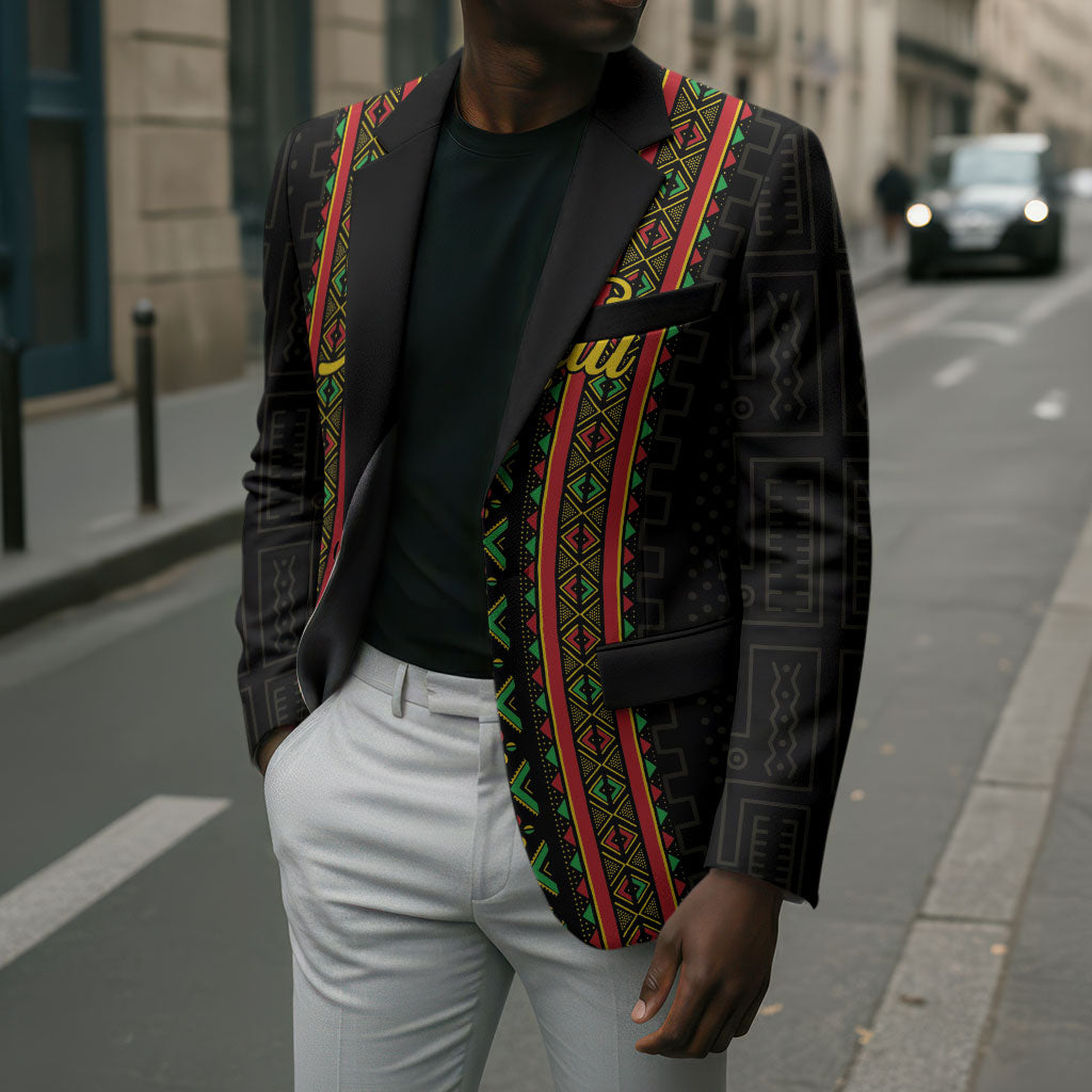 Personalized Mali Bogolanfini African Pattern Blazer