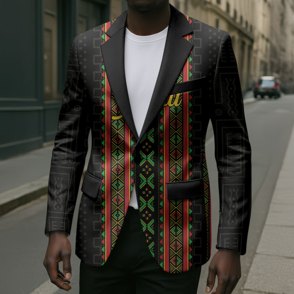 Personalized Mali Bogolanfini African Pattern Blazer