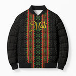 Personalized Mali Bogolanfini African Pattern Bomber Puffer Jacket