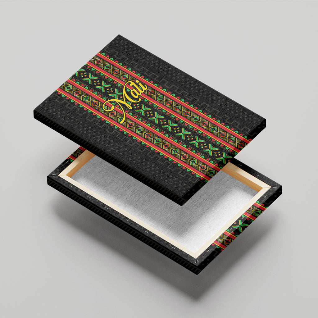 Mali Bogolanfini African Pattern Canvas Wall Art