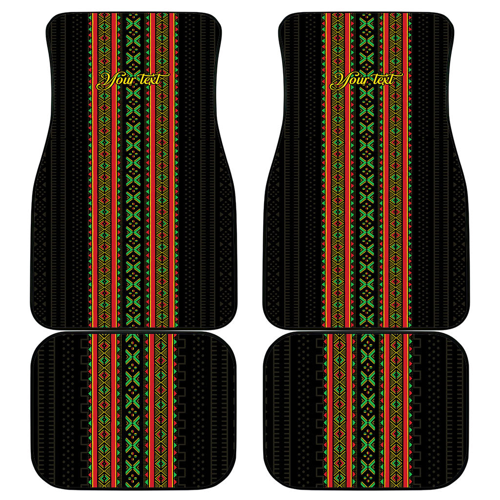 Personalized Mali Bogolanfini African Pattern Car Mats