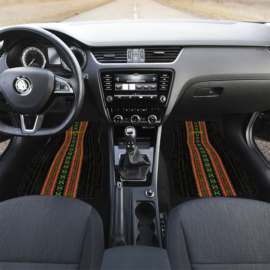 Personalized Mali Bogolanfini African Pattern Car Mats