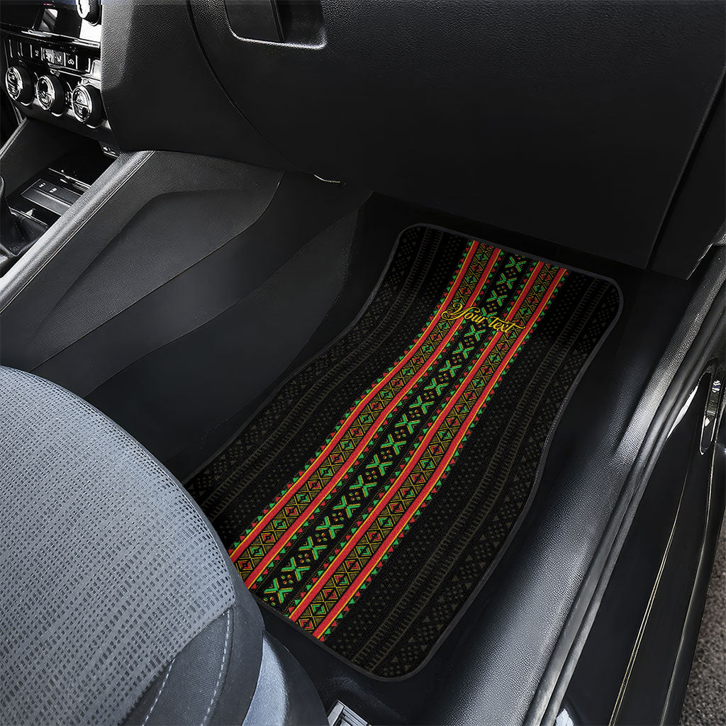 Personalized Mali Bogolanfini African Pattern Car Mats