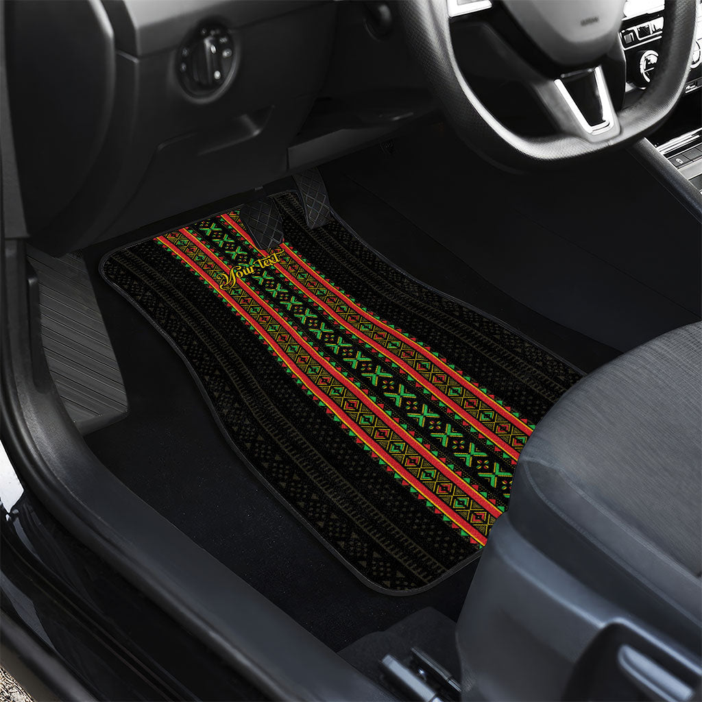 Personalized Mali Bogolanfini African Pattern Car Mats