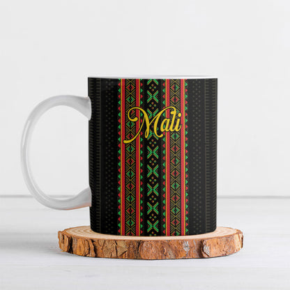 Personalized Mali Bogolanfini African Pattern Ceramic Mug